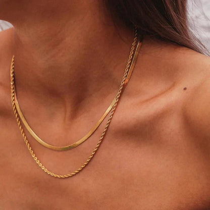 Luxe Gold Double Necklace