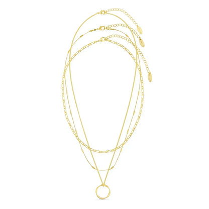 Triple Strand Layer Necklace