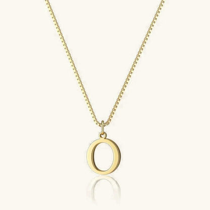 Vintage Letter Initial Gold Necklace