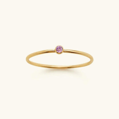 Precious Gemstone Stacker Ring