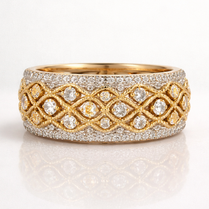 Gold Pav� Harmony Ring