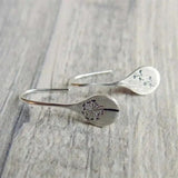 Vintage Silver Flower Earrings