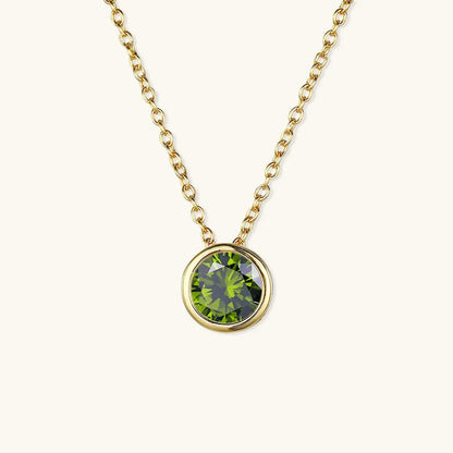 Radiant Gemstone Gold Chain
