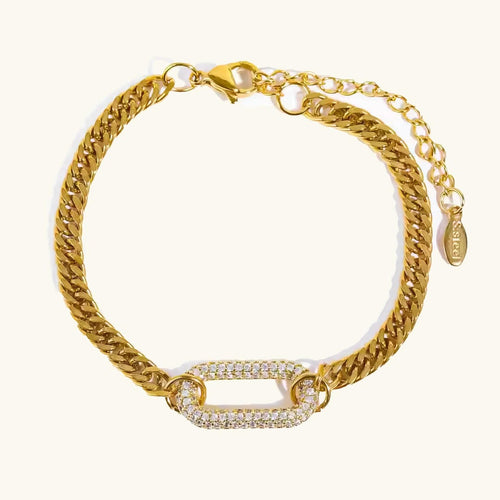 Radiant White Crystals Bracelet
