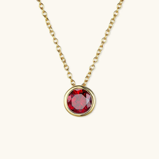 Radiant Gemstone Gold Chain