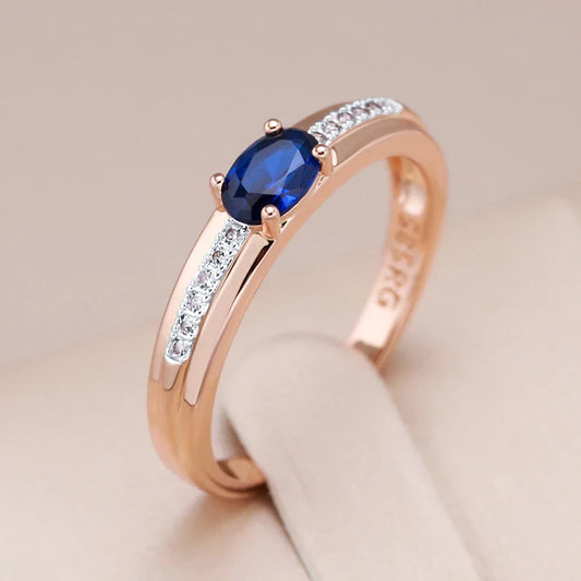 Vintage Sapphire Glow Accent Ring