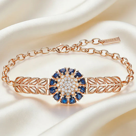 Prestigious Crystal Blue Zirconia Bracelet