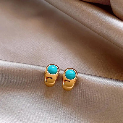 Timeless Copper Turquoise Earrings