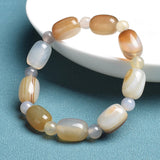Barrel Jade Beaded Bracelet