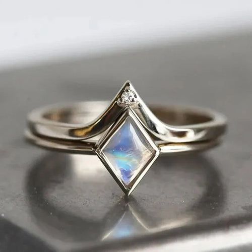 Timeless Chic Rhombic Opal Ring