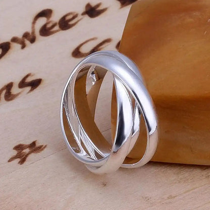 Silver Thin Stacked Rings