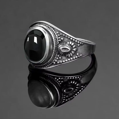 Black Onyx Signet Ring