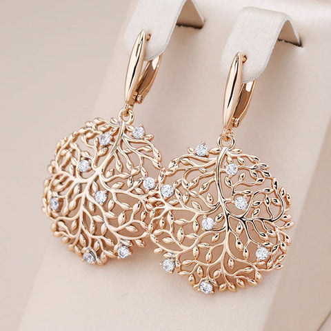 Prestigious Leaf Drop Earrings