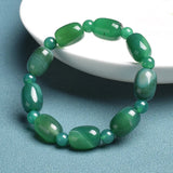 Barrel Jade Beaded Bracelet