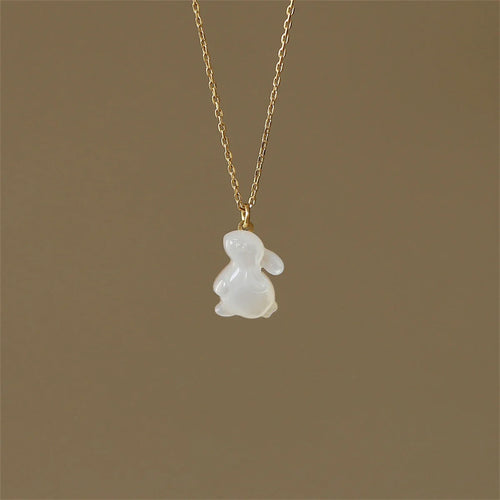 Artistic Rabbit Pendant Necklace