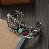 Mesina Turquoise Silver Gold Bracelet