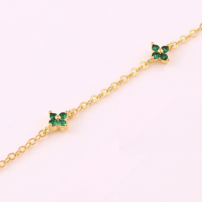Emerald Spark Charm Necklace