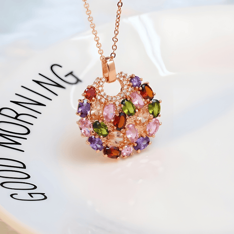 Radiant Gem Charm Necklace