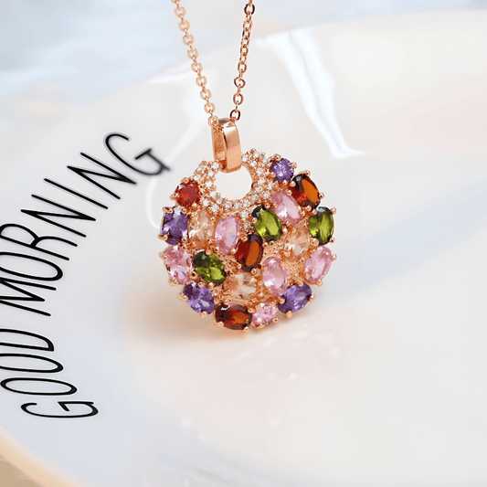 Radiant Gem Charm Necklace