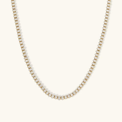 Wisteria Crystal Tennis Necklace