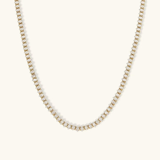 Wisteria Crystal Tennis Necklace