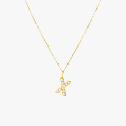 Pearl Initial Pendant Necklace