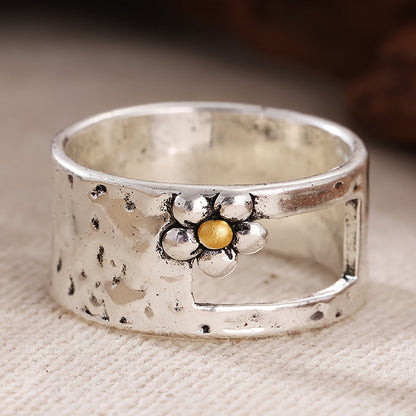 Artistic Flower Statement Ring
