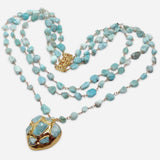 Aqua Aurora Pendant Necklace