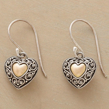 Vintage Bohemian Heart Earrings