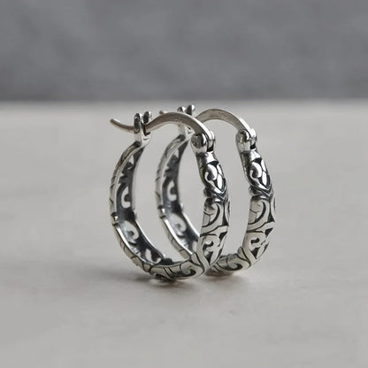 Vintage Boho Chic Hoop Earrings
