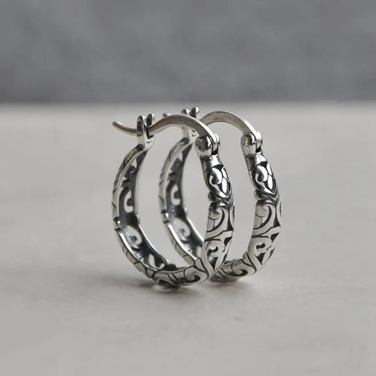 Vintage Boho Chic Hoop Earrings
