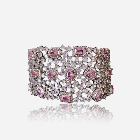 Blush Lattice Cuff Bracelet