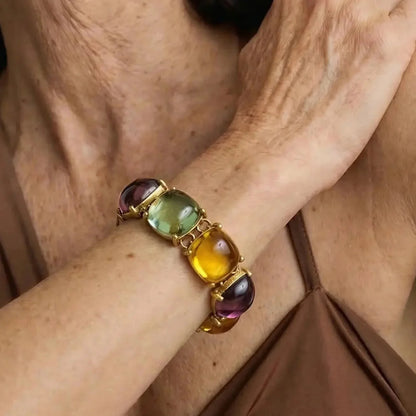 Bohemian Sunset Gem Bracelet