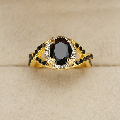 Luxury Onyx Fashion Ring