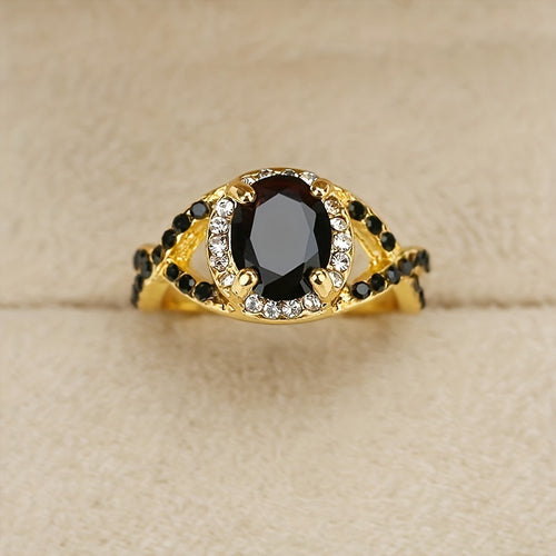 Luxury Onyx Fashion Ring