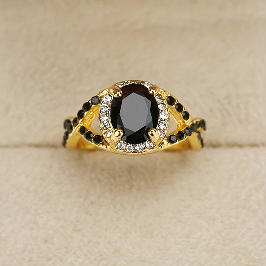 Luxury Onyx Fashion Ring