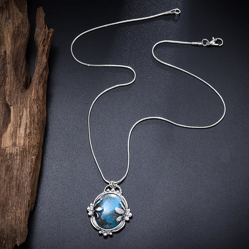 Vintage Blue Stone Necklace