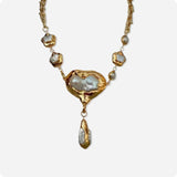 Celestial Ciphers Pearl Pendant Necklace