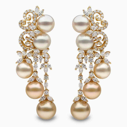 Champagne Gala Pearl Earrings