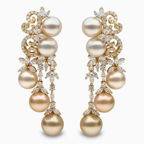 Champagne Gala Pearl Earrings