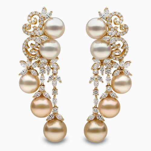 Champagne Gala Pearl Earrings