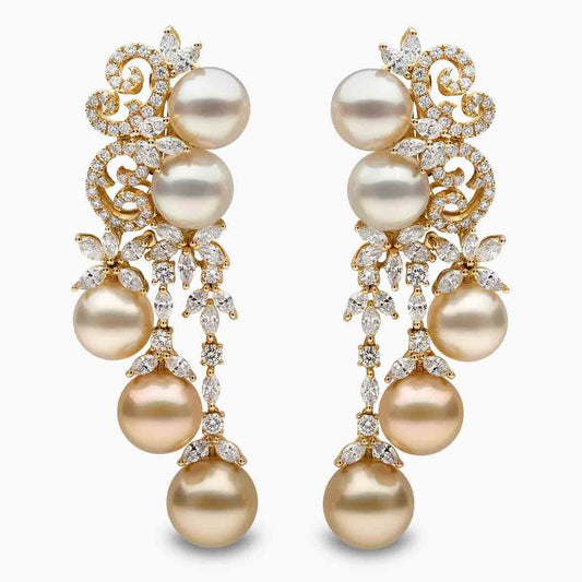 Champagne Gala Pearl Earrings