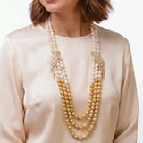 Champagne Gala Pearl Necklace