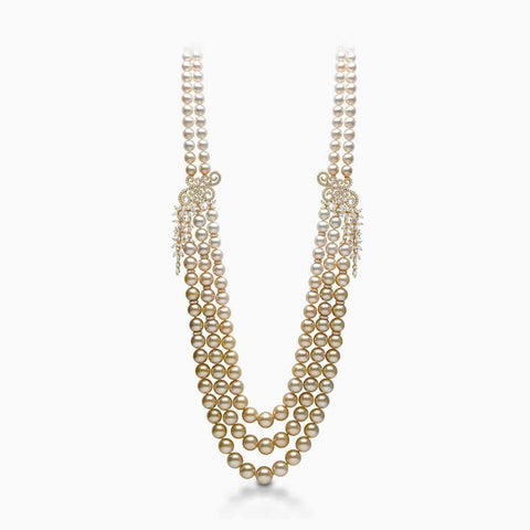 Champagne Gala Pearl Necklace