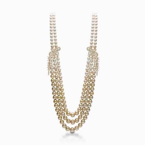Champagne Gala Pearl Necklace