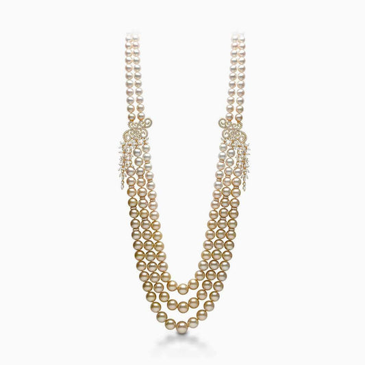 Champagne Gala Pearl Necklace