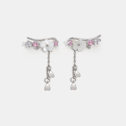 Cherry Blossom Zirconia Earrings