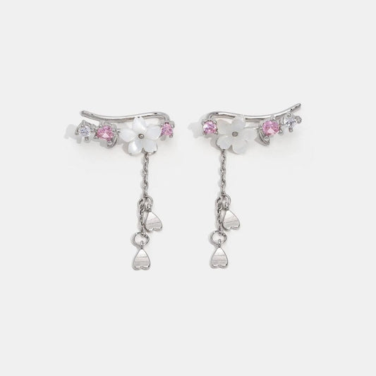 Cherry Blossom Zirconia Earrings