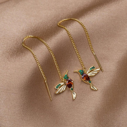 Hummingbird Colorful Chic Earrings