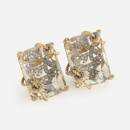 Crystal Vault Vintage Earrings